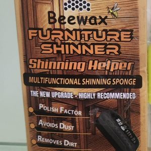 Beeswax Furniture Shiner Sponge Wood Polish & Cleaner for a Natural Shine