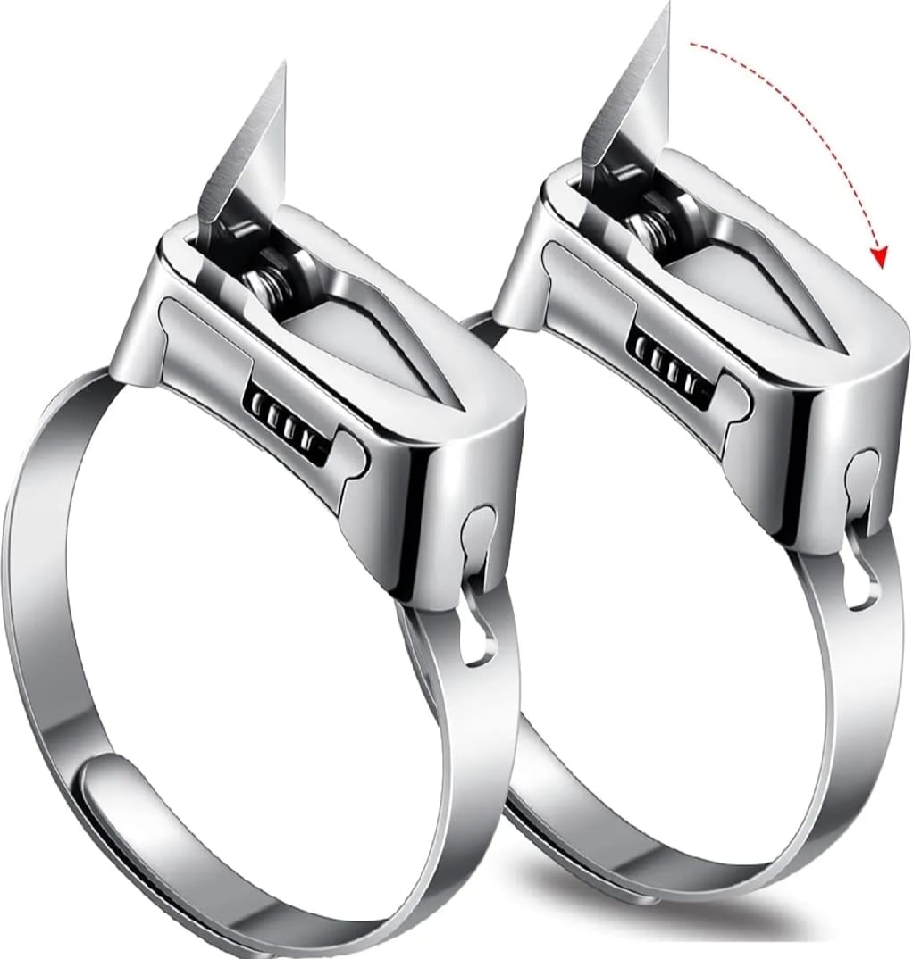 Adjustable Self Defense Ring - Self Defense Ring Knife - Hidden Blade Emergency Protection Tool for Men & Women - Image 2