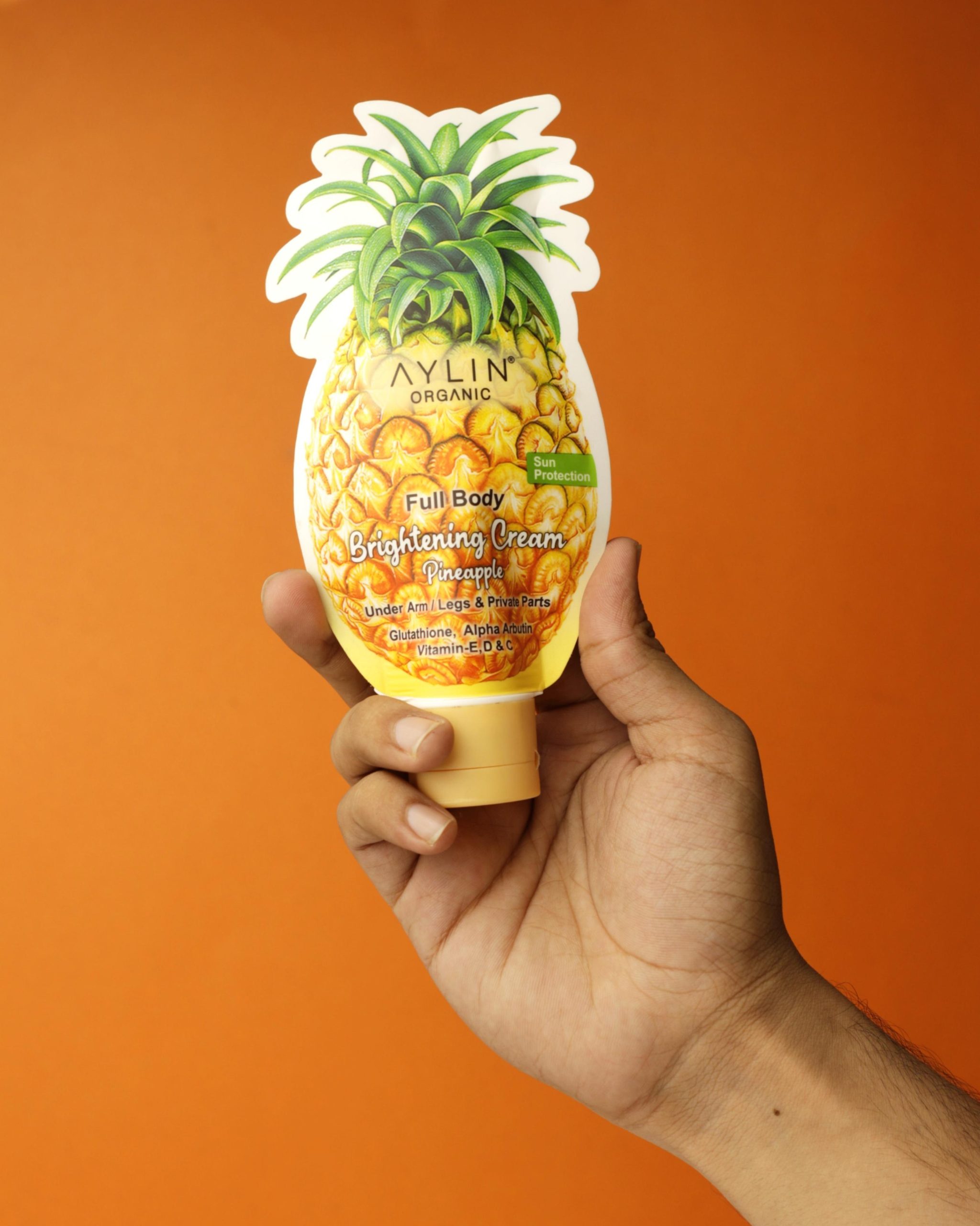 Aylin Organic Full Body Brightening Cream With Pineapple Extract 100 ml - Image 3