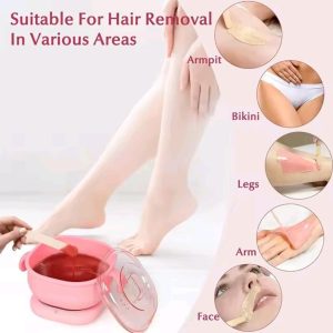 Portable Foldable 400ML Silicone Wax Warmer Â Travel-Friendly Hair Removal Heater for Body & Spa Use |Random Color