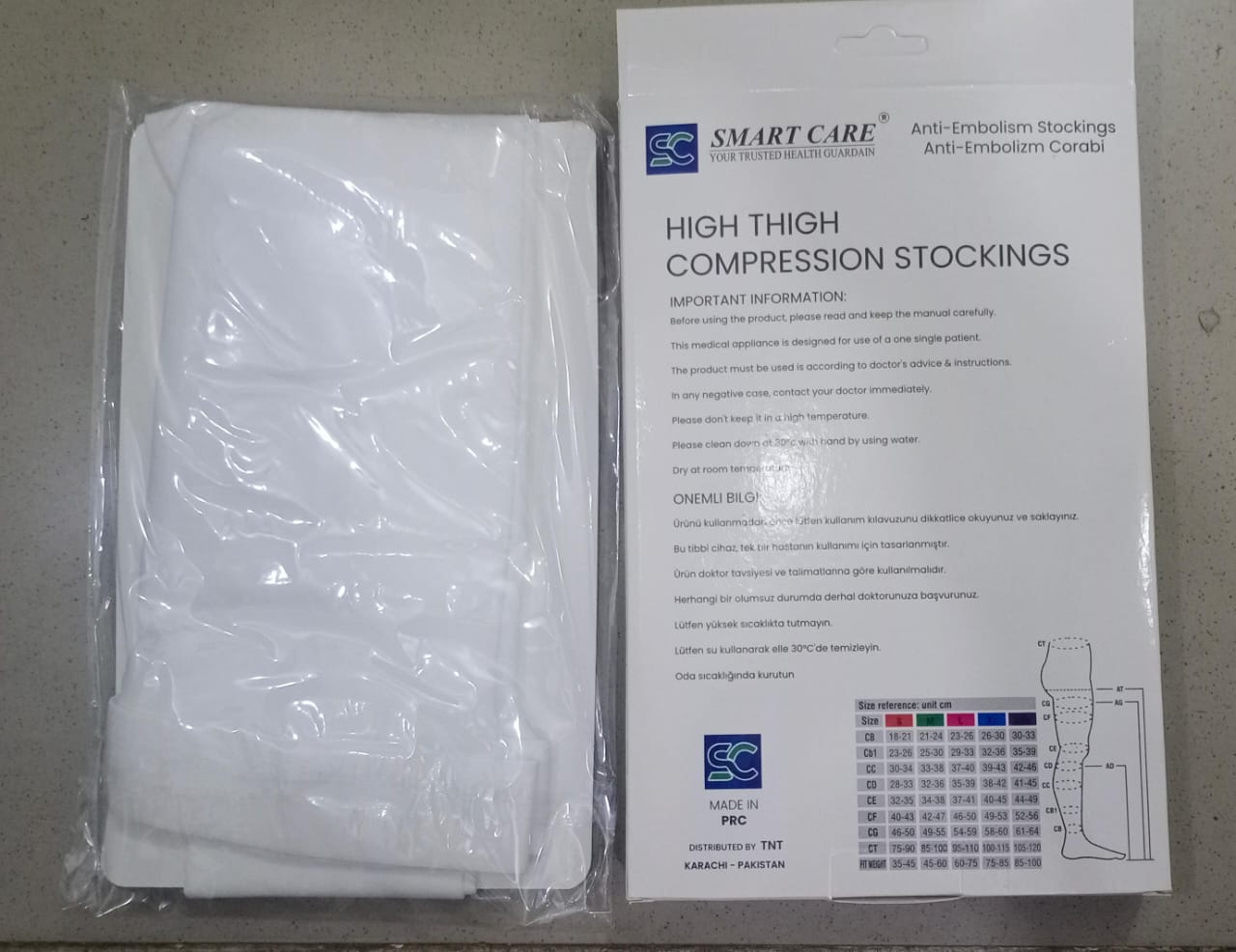 Smart Care High Thigh Compression Stockings  Medical-Grade Support for Blood Circulation, Varicose Veins & Swelling Relief