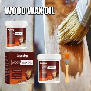Wood Wax Oil for Furniture  Natural Finish & Deep Wood Nourishment With Bursh 100gm
