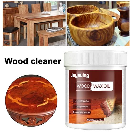 Wood Wax Oil for Furniture Natural Finish & Deep Wood Nourishment With Bursh 100gm - Image 2