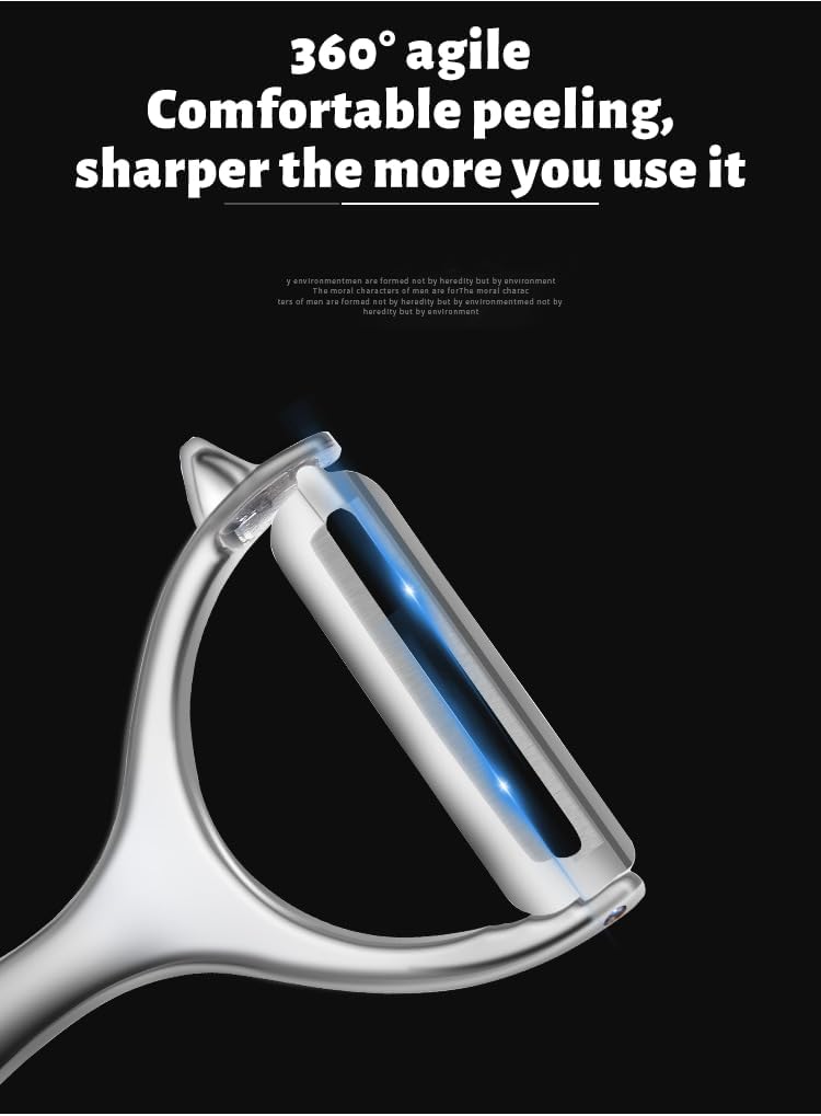Stainless Steel Vegetable Peeler Dual Blades for Effortless Peeling - Image 4