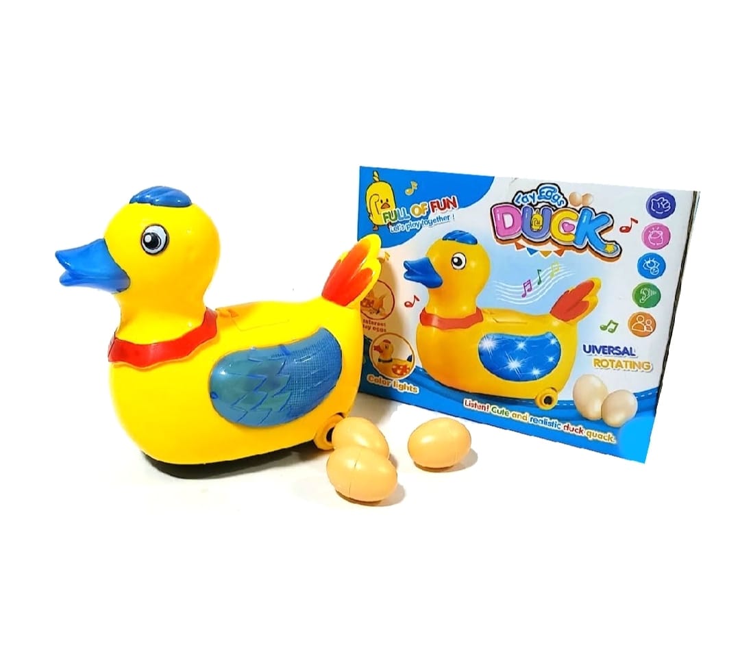 Musical Electric Lay Eggs Duck Toys For Kids and Boys - Battery Operated With Light and Music Sound Toy Vehicles car - Image 2