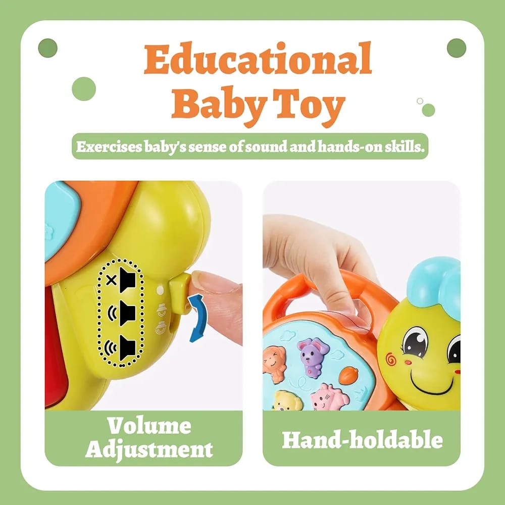 TOEY PLAY Baby Toy with Caterpillar for 12+ Months, Musical Piano Keyboard with Songs, Lights and Animal Sounds, Interactive Toys for Early Learning, Gifts for Little Kids, Boys, Girls 1 Year - Image 4