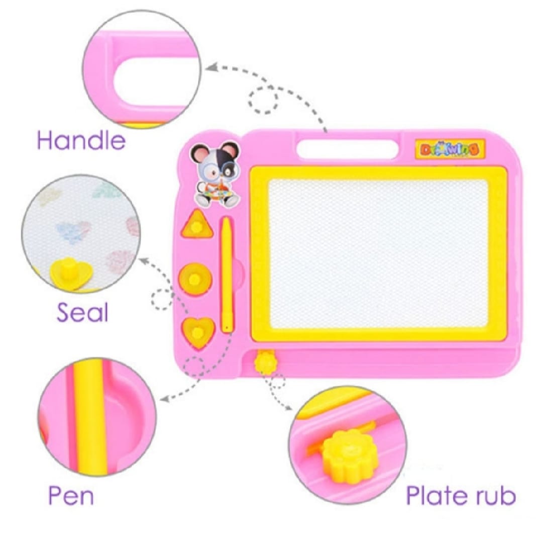Magnetic Learning Drawing Board for Kids Erasable Doodle Pad with Pen, Educational Writing & Sketching Toy - Image 2