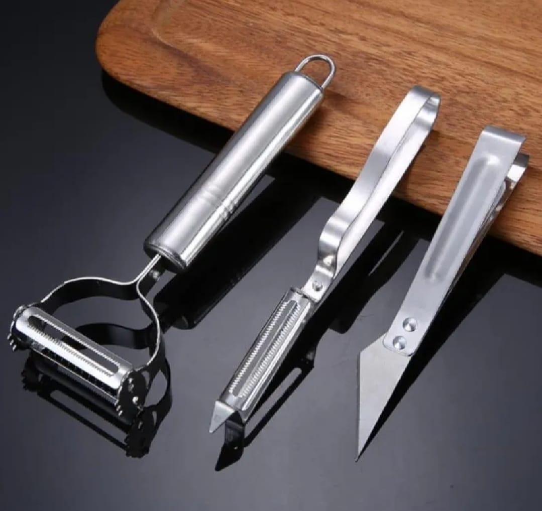 1 Set Stainless Steel Peeler & Slicer Multi-Function Vegetable & Fruit Grater Tool - Image 4