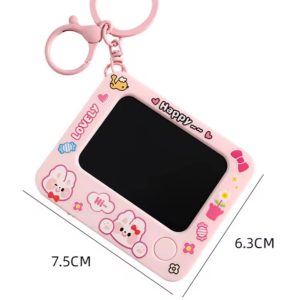Creative Mini Graffiti Board Keychain  Cute Cartoon Bag Pendant & Reusable Drawing Tablet for Students, Kids & Artists (Random Color)