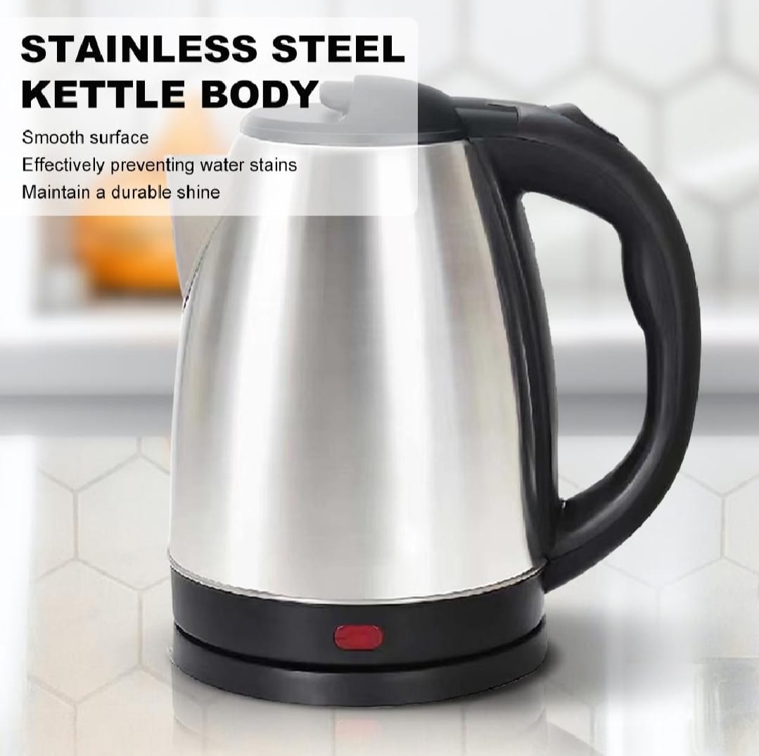 Electric Kettle - Stainless steel body - Automatic instant heating - 1500 Watts - Water boiler - High quality - Kettle for tea - for Daily Kitchen Use - Essential Kitchen Appliance - electric kettle - Image 3