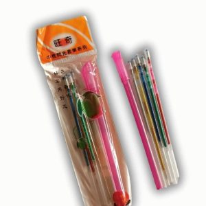 Glitter Gel Pen Refills Set 5 Multi-Colored Metallic Ink Refills for Smooth Writing & Creative Art