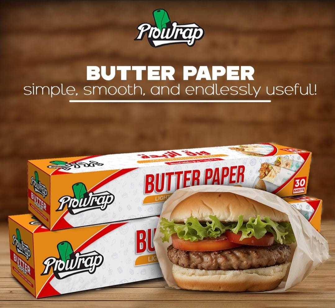 Prowrap Butter Paper 9" x 14" Precut Sheets (30 Pcs) | High-Quality Waterproof & Grease-Resistant Food Wrap | Thicker Than Market Standard - Image 2