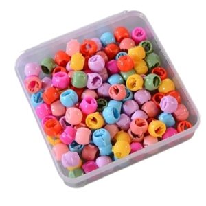 30 PCS Baby Girls Hairpins Cute Candy Color Mini Hair Clips & Hair Braids Beads Set (Random Color)