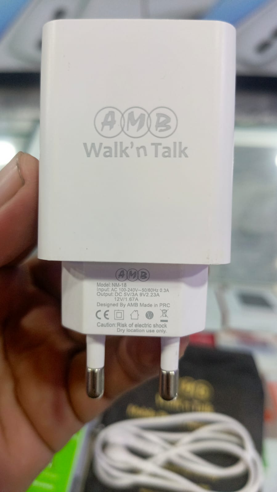 AMB Walkn Talk 22.5W Super Fast Charger NM-18 Quick Charge & Smart Power Delivery Adapter with Built-in Safety System, FCC/CE/RoHS Certified - Image 2