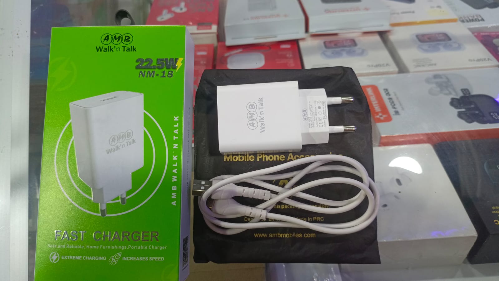 AMB Walkn Talk 22.5W Super Fast Charger NM-18 Quick Charge & Smart Power Delivery Adapter with Built-in Safety System, FCC/CE/RoHS Certified - Image 3