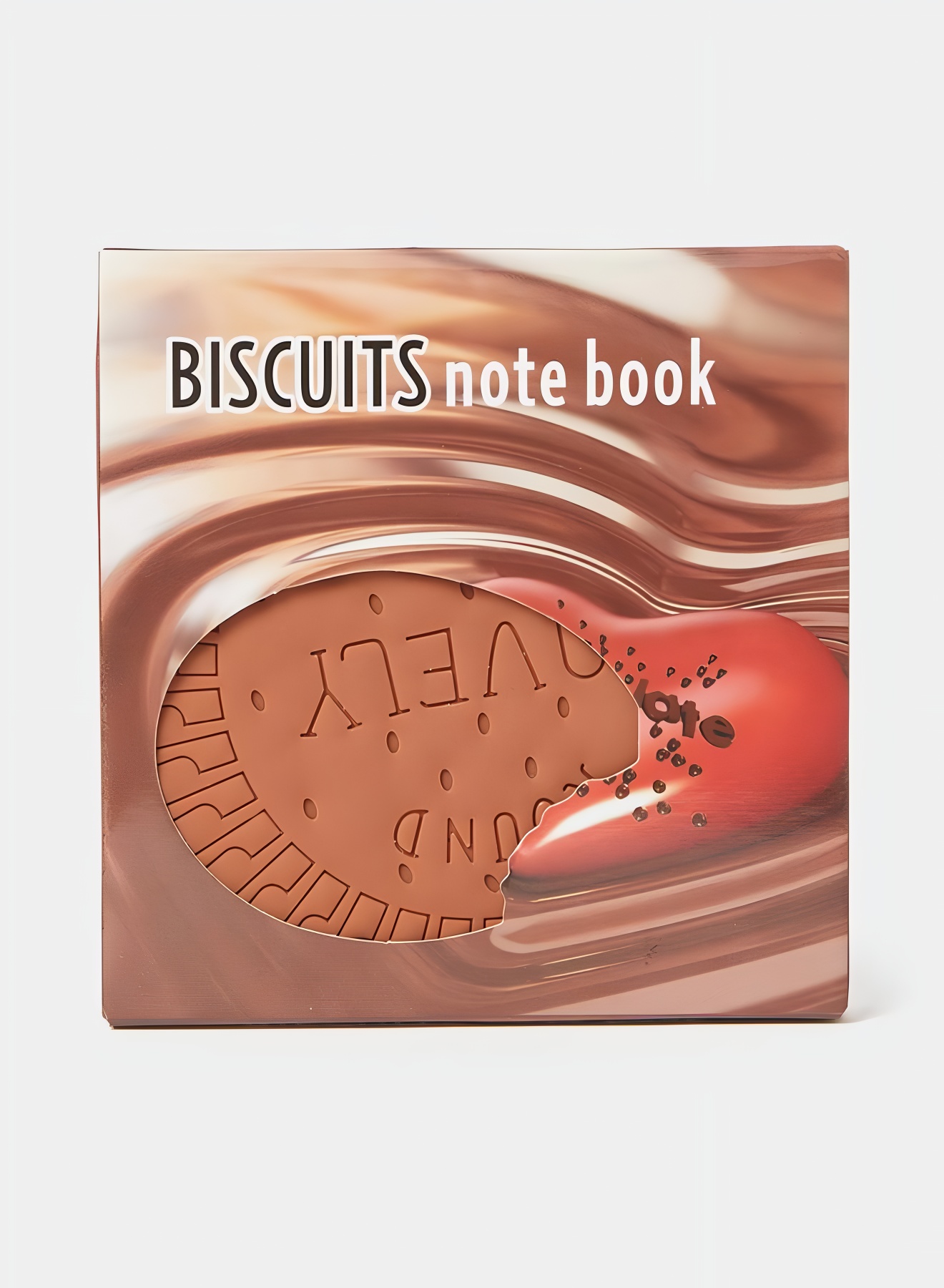 Biscuit Shaped Notebook 80 Pages Round Steno Pad for Students, Artists & Kids Fun Chocolate Biscuit Design, Portable Memo Notepad for Notes, Sketching, Doodling & Creative Writing - Image 2