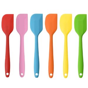 Silicone Spatula 8-Inch Heat Resistant, Non-Stick Flexible Rubber Scraper Spoon for Kitchen Use
