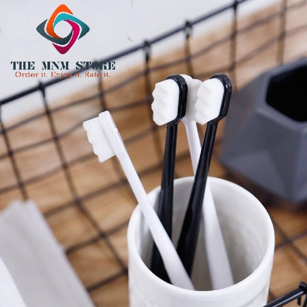 Soft Micro-Nano Manual Toothbrush Extra Soft 12,000 Bristles for Sensitive Gums, Adults & Kids