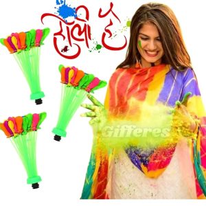 Self-Sealing Water Balloons 111 Pcs | Automatic Fill & Tie Magic Balloons with Universal Tap Adapter | Multicolored for Holi & Summer Fun
