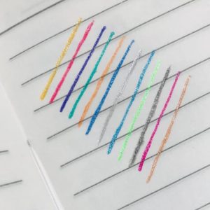 Fruit Scent Gel Glitter Pen  1.0mm Smooth Writing with a Sparkle | Pack of 12