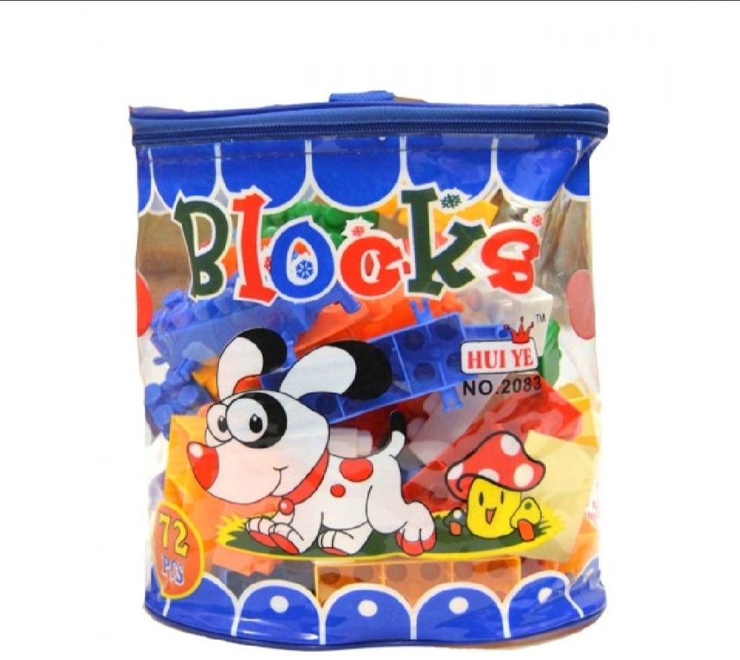 Building Blocks Toy Pack for Kids 72 Pieces Multicolor Educational Blocks, 1 x 1 Size, Durable PVC Material - Game For Kids - Image 4
