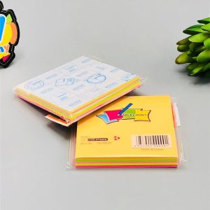 3x3 Inches Sticky Notes Pack  100 Sheets Per Pad, Strong Adhesive Backing, Easy to Write On, Peel-Off Convenience, Perfect for Home, Office, and School Use (Random Color)
