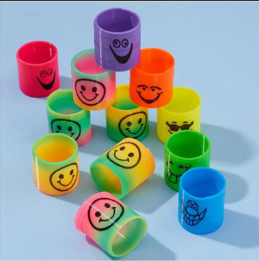 Pack of 12 Magic Slinky Spring Finger Fidget Toys Stress Relief Sensory Toy for Kids & Adults, Fun Party Favors and Learning Activity, Multicolor - Image 3