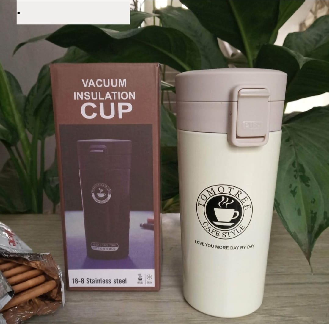 Hot & Cold Stainless Steel Vacuum Flask 380ml | Double Wall Insulated Water Bottle | Leakproof Coffee & Tea Thermos Travel Mug (Random Color) - Image 4