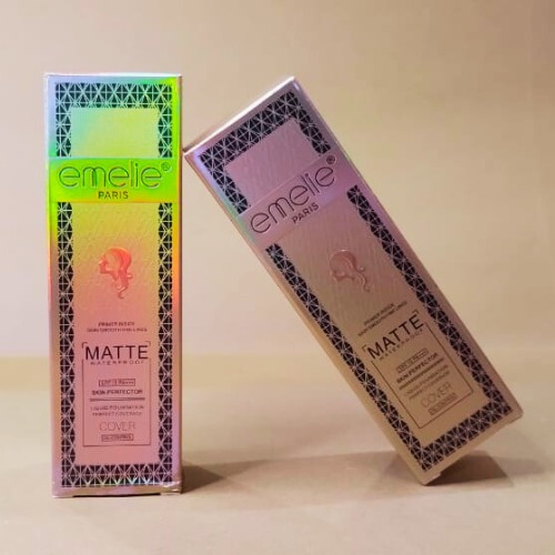 Emelie Matte Waterproof Skin Perfector with Primer  Long-Lasting, Oil-Control, SPF 15 - Shade 1 30 ML - Image 3