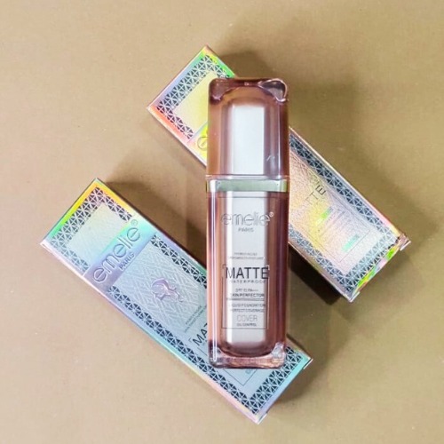 Emelie Matte Waterproof Skin Perfector with Primer  Long-Lasting, Oil-Control, SPF 15 - Shade 1 30 ML