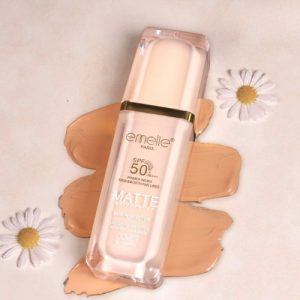 Emelie Paris SPF 50+ Foundation with Primer (30 ml)  Full Coverage, Waterproof, Matte Finish - Shade # 1