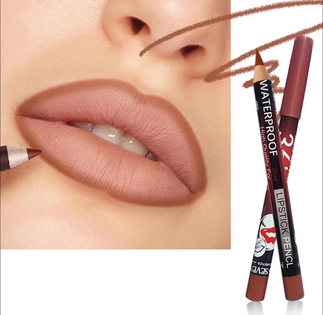 36H Jumbo Lip Liner Pencil Pack Long-Lasting Nude, Red & Pink Shades for Smooth Lip Definition - Image 3