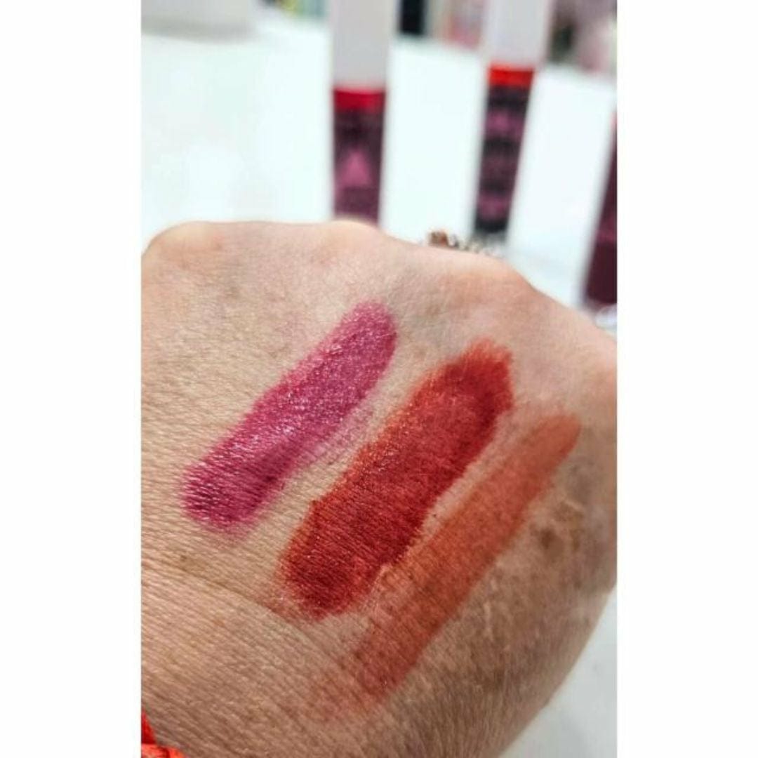 Dragon Ranee Matte Lipstick Pack of 3 Waterproof Lip & Cheek Tint Set for Girls, Shades A & B, Long-Lasting Multicolor Matte Finish