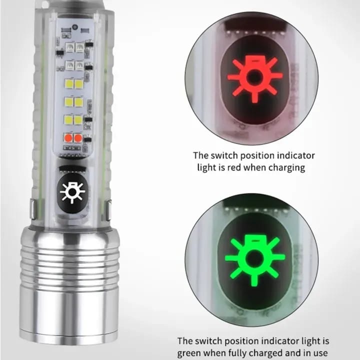 520A Multifunctional Zoom Flashlight