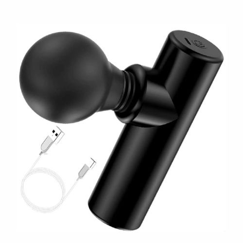 Rechargeable Facial Gun Massager Compact Skincare Device with Type-C Charging, ABS Plastic, Portable & Easy-to-Use for Relaxing Face Massage