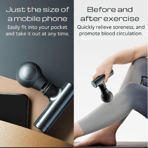 Rechargeable Facial Gun Massager Compact Skincare Device with Type-C Charging, ABS Plastic, Portable & Easy-to-Use for Relaxing Face Massage - Image 2