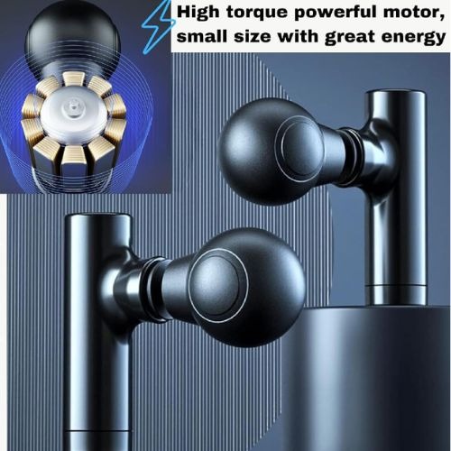 Rechargeable Facial Gun Massager Compact Skincare Device with Type-C Charging, ABS Plastic, Portable & Easy-to-Use for Relaxing Face Massage - Image 4
