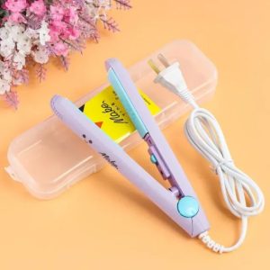 Mini Hair Straightener Lightweight & Portable Travel Styling Tool | Medium Heat | High/Low Speed Settings | Corded Electric | Multicolor | ABS Plastic