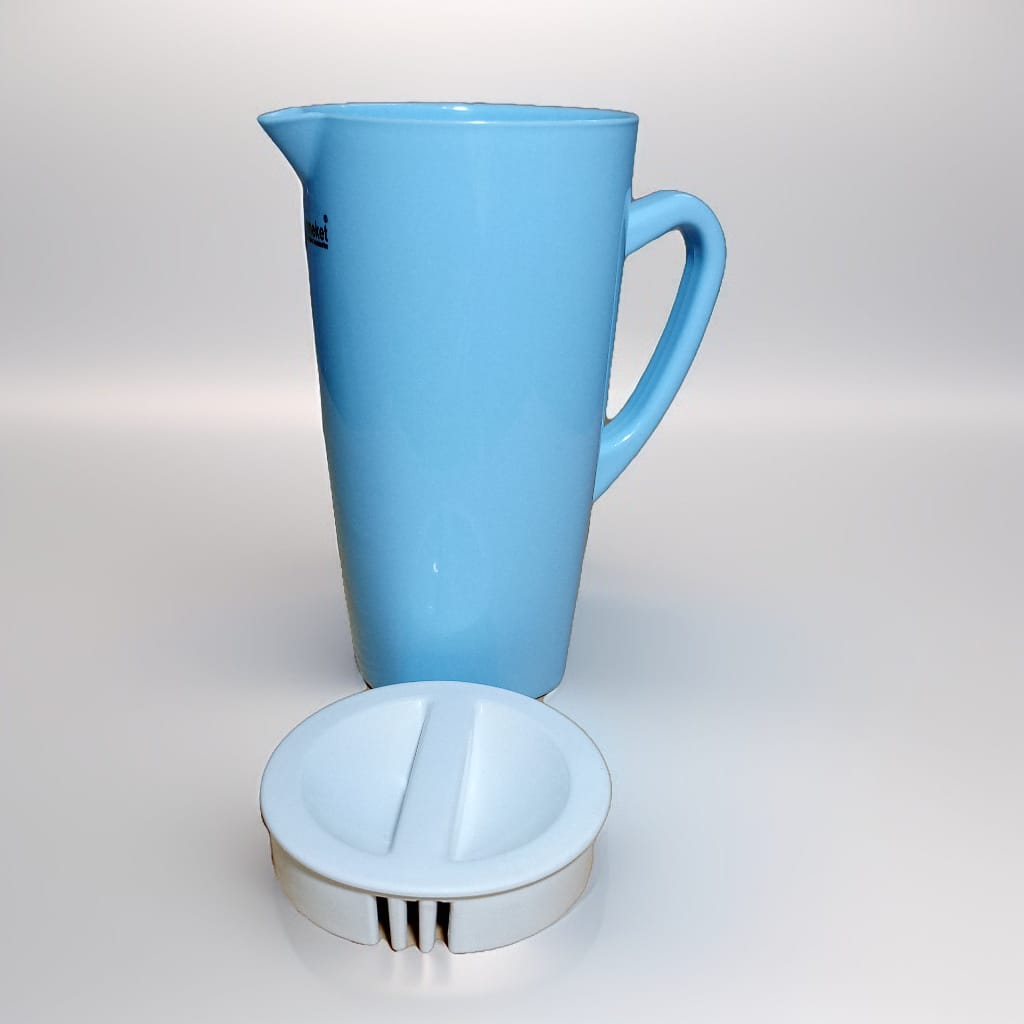 2 Liter Pure Plastic Water Jug Food-Grade, Durable & Easy-to-Clean with Handle & Lid (Random color) - Image 2