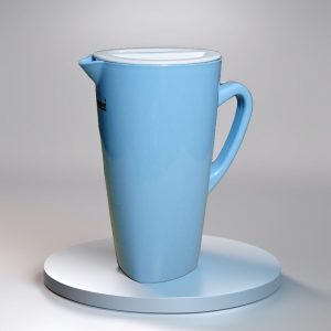 2 Liter Pure Plastic Water Jug Food-Grade, Durable & Easy-to-Clean with Handle & Lid (Random color)