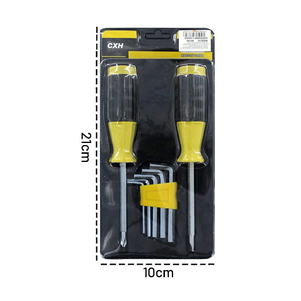 Tool Kit 2 Disassemblers & 5 Allen Keys | Compact Hand Toolkit for DIY & Repairs