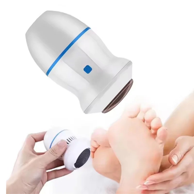 Back Callus Remover with Built-In Vacuum Electric Foot Grinder for Dead Skin, Cracked Heels & Calluses, Rechargeable Pedicure Tool with Gentle & Powerful Exfoliation - Image 5