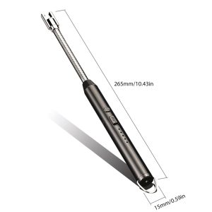 360° Outdoor Kitchen Lighter USB Rechargeable Portable Electronic Arc Lighter with Flexible Neck, Safety Lock, Windproof & Eco-Friendly Design for Candles & Gas Stoves