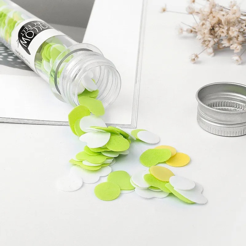 Outdoor Portable Hand Washing Disposable Soap Paper Flakes 100 PCs in Flower Tube Bottle (Random color) - Image 3