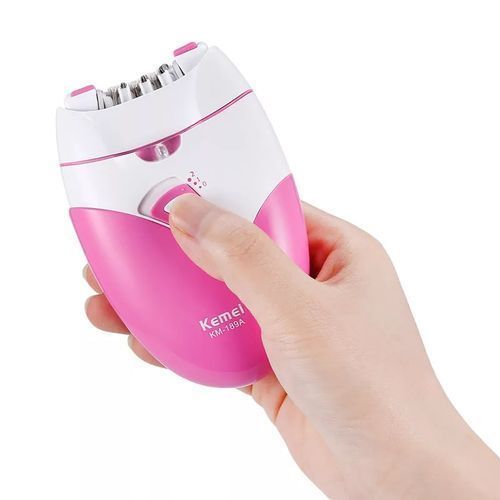 Kemei KM-189A Rechargeable Epilator Womens Hair Removal Device with USB Charging, Gentle Shaver & Defeathering Tool for Smooth Skin - Image 5