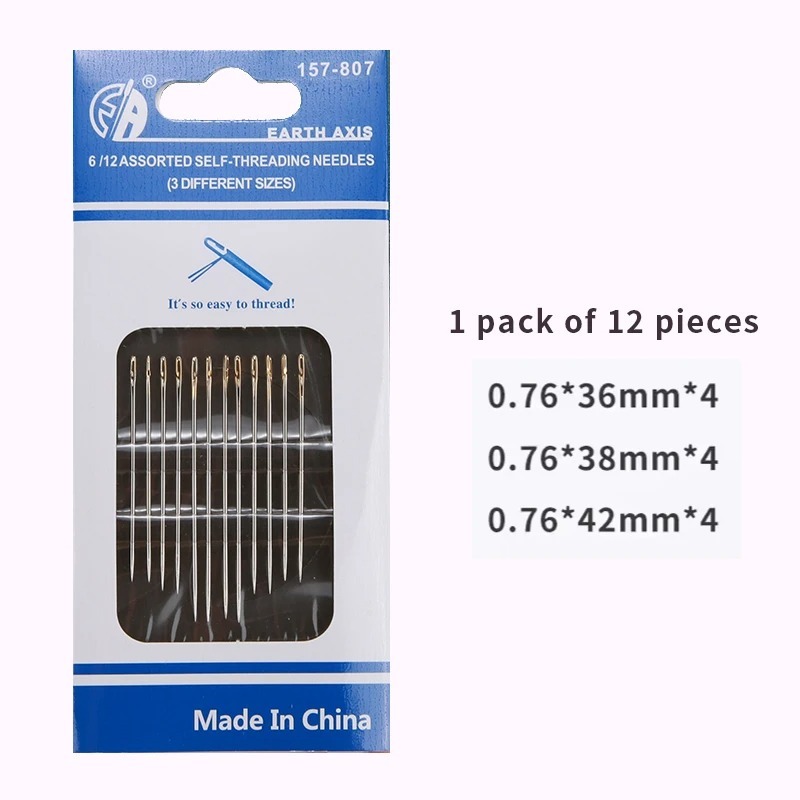 Multi-Size Stainless Steel Darning Sewing Needles Side Opening Hand Sewing Tools for Household Use - Image 3