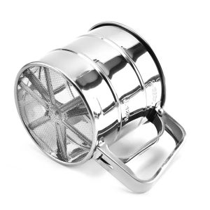 Stainless Steel Flour Sieve Cup  Handheld Baking Sifter for Flour, Sugar & Powdered Ingredients
