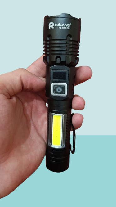 RL-2308 High-Power Rechargeable LED Flashlight Long Range, Durable & Energy Efficient - Image 3