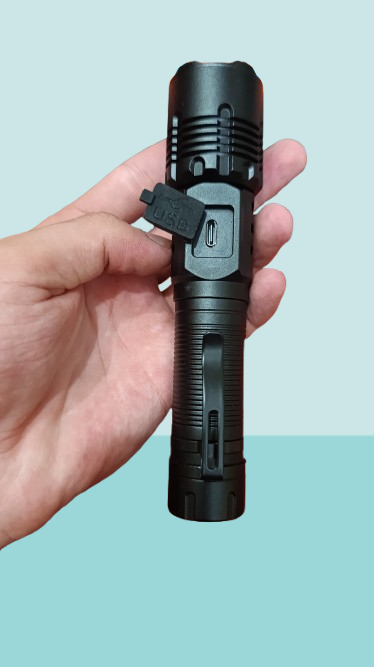 RL-2308 High-Power Rechargeable LED Flashlight Long Range, Durable & Energy Efficient - Image 2