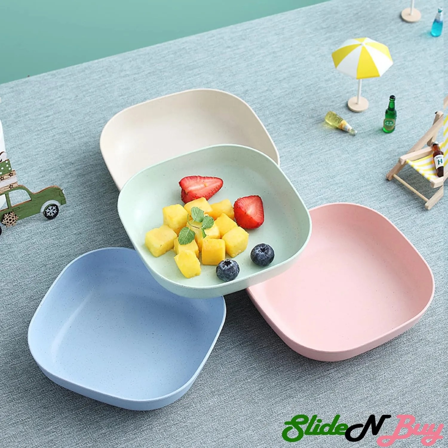 10pcs Kitchen Plate & Dumpling Maker Set – Food Grade, Multi-Use, Random Colors - Image 3
